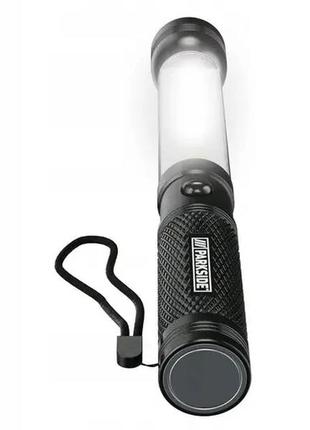 Влагозащищенный фонарик parkside pwlc 3 a1 2 в 1 черный