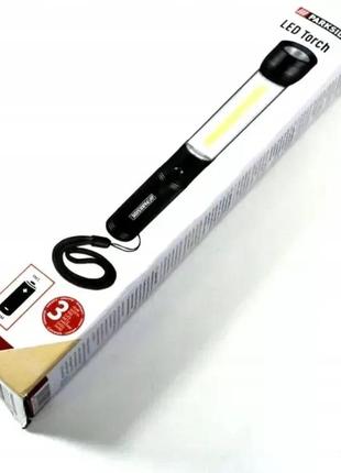 Влагозащищенный фонарик parkside pwlc 3 a1 2 в 1 черный