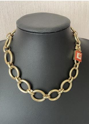 Banana republic колье цепь золотистое