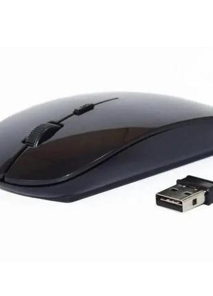 Мышь компьютерная беспроводная тонкая wireless mouse g 132 2.4ghz black