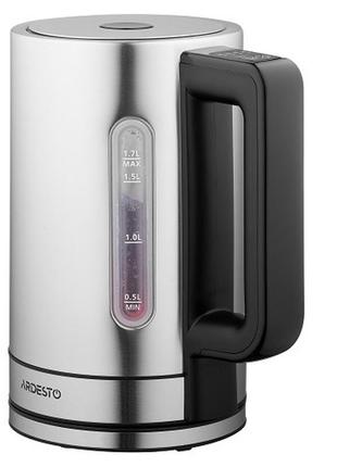 Электрочайник ardesto steel collection ekl-fd700ss 1.7л металл термостат strix 2200w серебристый