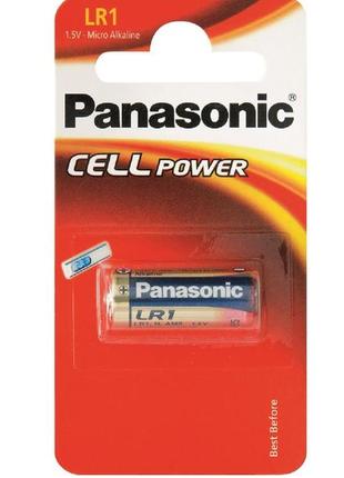 Щелочная батарейка panasonic lr1(910а, mn9100) lr1l/1be 1,5в