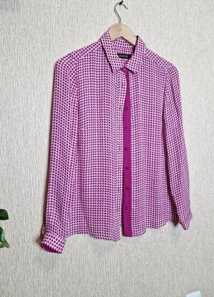 Шикарная шелковая рубашка, блуза jaeger, оригинал, 100% натуральный шелк2 фото