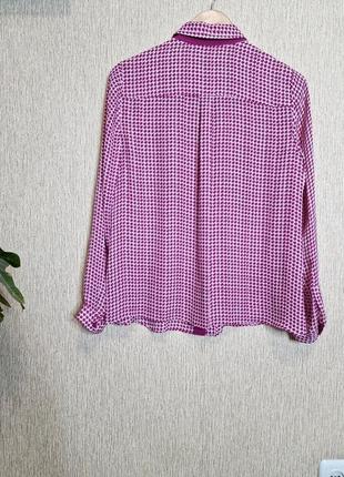 Шикарная шелковая рубашка, блуза jaeger, оригинал, 100% натуральный шелк4 фото