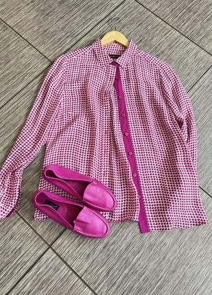 Шикарна шовкова сорочка, блуза jaeger, оригінал, 100% натуральний шовк7 фото