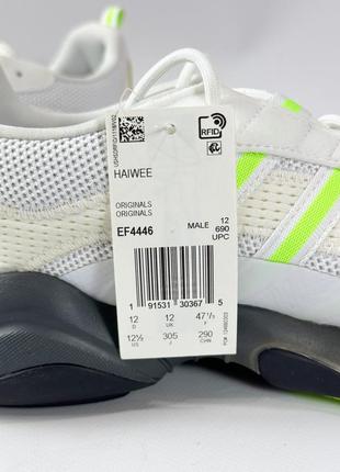 Чоловічі легкі літні білі кросівки adidas haiwee 46 розмір6 фото