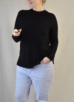 8403\100 чорний кашеміровий італійський светр bartolini m3 фото