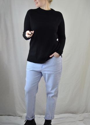 8403\100 чорний кашеміровий італійський светр bartolini m4 фото
