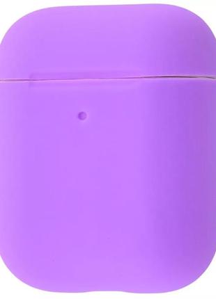 Чехол для наушников prc silicone case slim for airpods 2 purple