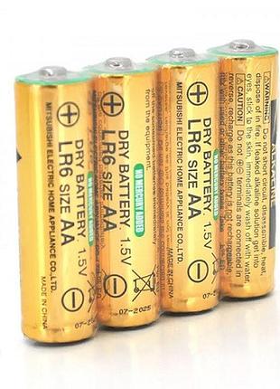 Батарейка mitsubishi ms/lr6gk/4snbc aa/lr06 1.5v щелочная blister/4pcs