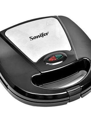 Мультимейкер sonifer ww02585 "3в1" 750w (сэндвичи/гриль/вафли)