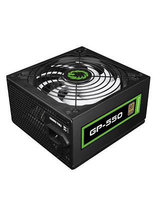 Коробочний блок живлення atx gamemax gp-550 apfc 12в чорний