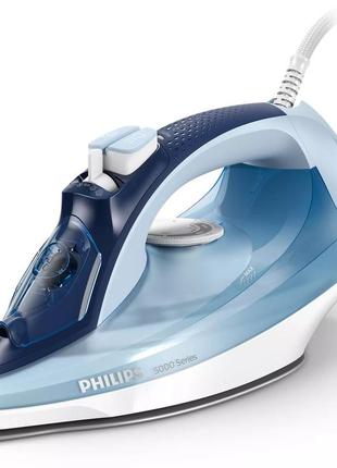 Утюг philips 5000 series с керамической подошвой 2400вт турбопар/постоянная пара (dst5030/20)