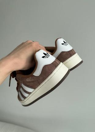 Кроссовки adidas campus 00's brown white3 фото