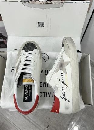 Голден гус голдени шкіряні golden goose superstar red