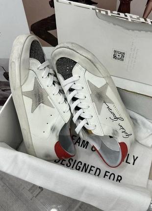 Голден гус голдени шкіряні golden goose superstar red
