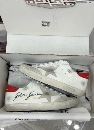Голден гус голдени шкіряні golden goose superstar red