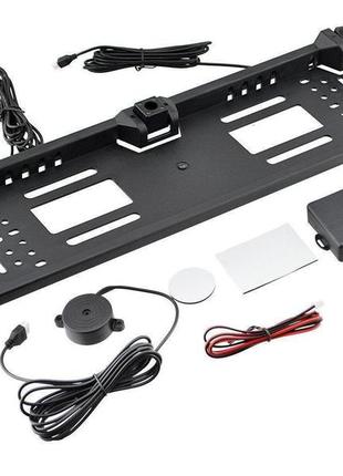 Автокамера рамка для номера car cam 5429 0.2~1.8 м с парктроником black