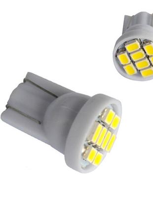 2x led t10 w5w лампа в автомобиль, 8 smd 3020