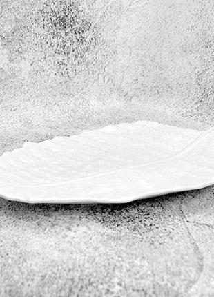 Блюдо фарфор "лист" 15" (38см) stenson mc4555-152 фото