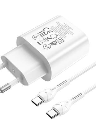 Адаптер сетевой hoco type-c to type-c cable jetta charger set n22 |type-c, 25w/3a, pd| 7