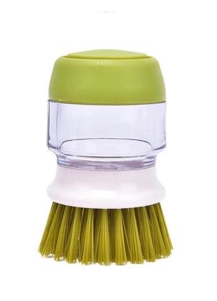 Щетка для мытья посуды с резервуаром для моющего средства stenson n01232/r92023 9*13см