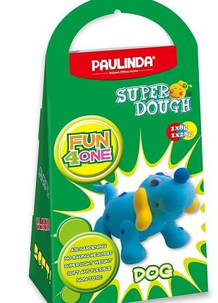 Масса для лепки paulinda super dough fun4one с подвижными глазами пес (pl-1562)