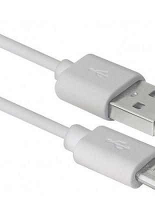 Кабель usb am-micro bm defender 87468 08-10bh 3м белый