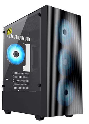 Корпус комп'ютерний gamemax edge без блока живлення minitower чорний