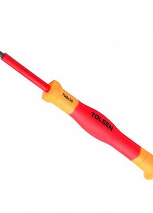 Изолированная прецизионная отвертка с наконечником крест ph0 до 1000 в tolsen tools premium 50 мм
