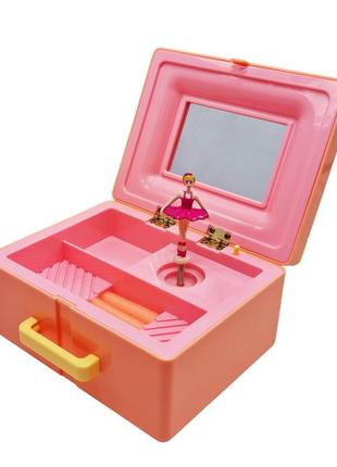 Музична скринька валіза cs9938-3 заводна з балериною