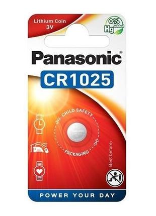 Литиевая батарейка panasonic cr1025 lithium cr-1025el/1b 3в 3в