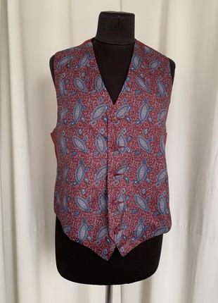 Жилетка жилет винтаж пейсли