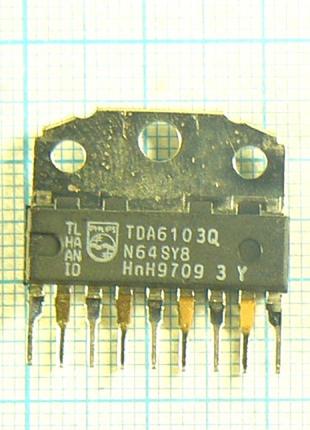Лот: 1 × 120.00 ₴ = 120 ₴ tda6103q sip9 250v 7mhz 1600v/mks відеопідсилювач tv tda6103