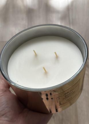 Ароматическая большая свеча на 3 огонька, свеча pepco на 3 огонька