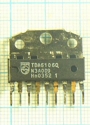 Лот: 1 × 120.00 ₴ = 120 ₴ tda6106q sip9 250v 69mhz 1200v/mks відеопідсилювач tv tda6106