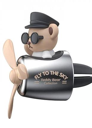 Ароматизатор на повітропровід pilot bear 2 картриджа beige