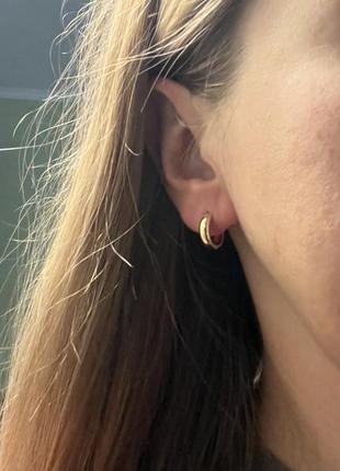 Сережки з перлинами xuping медичний сплав позолота медичне золото родій4 фото