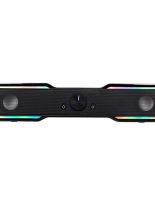 Акустическая система 2.0 2e 2e-pcs101bk саундбар rgb usb 10вт 3.5мм mini jack black
