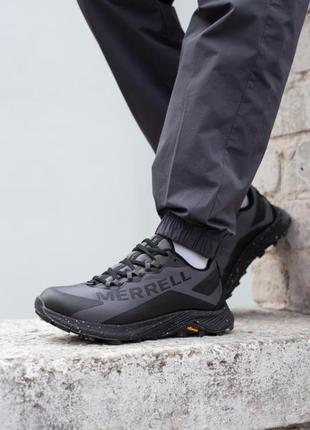 Мужские кроссовки merrell reese cooper gray black (термо)