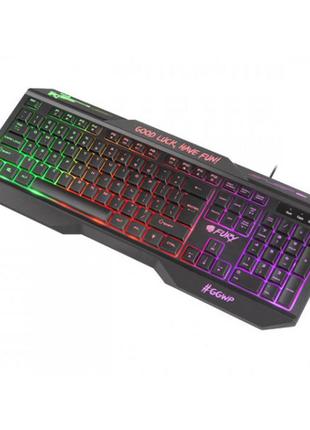 Клавиатура игровая fury nfu-1586 hellfire 2 led backlight 104кн usb черная