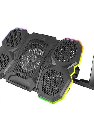 Подставка под ноутбук с rgb подсветкой esperanza egc107 breva с подставкой для мобильного телефона