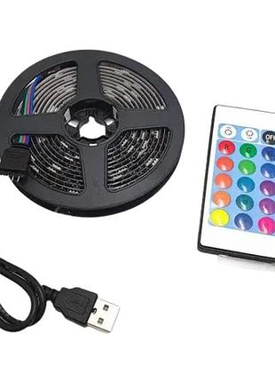 Стрічка світлодіодна led rgb c bluetooth 5050 з пультом 7680 2м