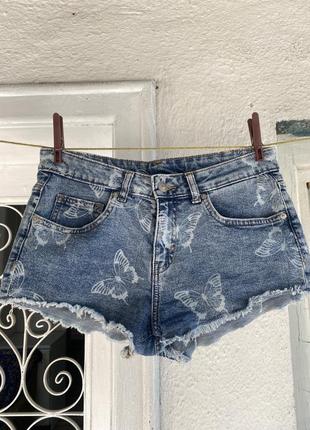 Шорти міні короткі джинсові h&m