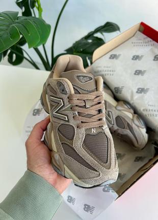 Кроссовки new balance 9060 beige/brown7 фото