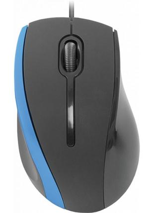 Мишка defender mm-340 3кн дротова 1000dpi 1.35м чорно-синя