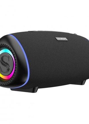Портативная bluetooth колонка sounarc r1 ipx6 bt5.3 aux/tf 40вт tws 16h max black