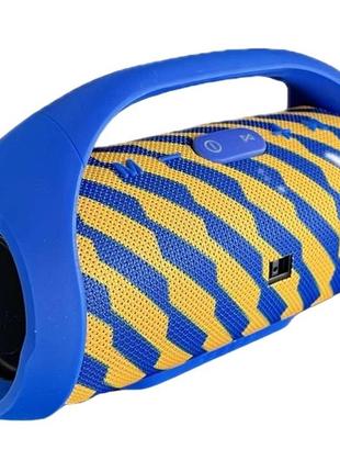 Портативная bluetooth колонка sps boom bass mini 5wх2 microsd/usb синий
