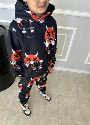 Теплый детский спортивный костюм