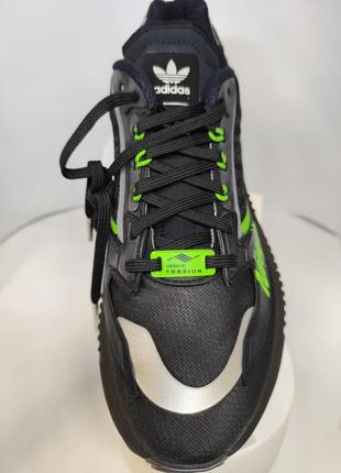 Кроссовки adidas by kawasaki zx 5k boost black green (gw3359)6 фото